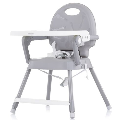 Scaun de masa Chipolino Bonbon 3 in 1 grey, Culoare: Gri,poza 5