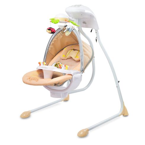 Leagan electric Caretero BUGIES Beige, Culoare: Crem