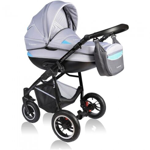 Carucior Crooner 3 in 1 Blue/Gray - Vessanti, Culoare: Blue,poza 2  - ExclusivMAG.ro Carucior Crooner 3 in 1 Blue/Gray - Vessanti, Culoare: Blue,poza 2