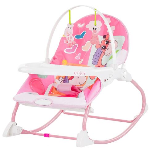 Scaunel balansoar Chipolino Enjoy pink, Culoare: Roz,poza 2