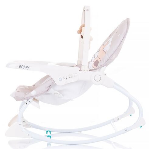 Scaunel balansoar Chipolino Enjoy beige, Culoare: Crem,poza 4