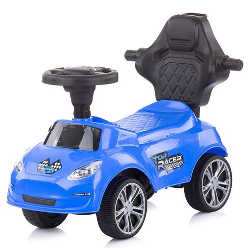 Masinuta de impins Chipolino Turbo blue cu maner, Culoare: Albastru,poza 3