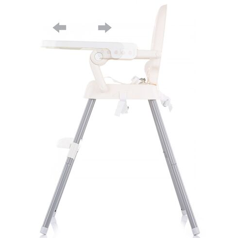 Scaun de masa Chipolino Bonbon 3 in 1 ivory, Culoare: Crem,poza 4