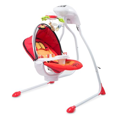 Leagan electric Caretero BUGIES Red, Culoare: Rosu,poza 4