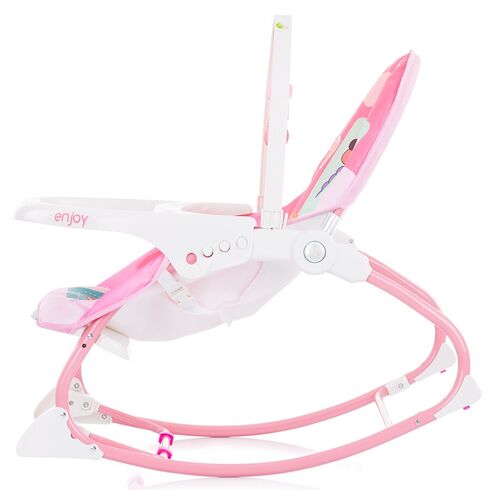 Scaunel balansoar Chipolino Enjoy pink, Culoare: Roz,poza 4