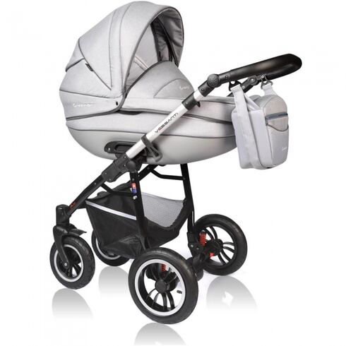 Carucior Crooner Prestige 3 in 1 Light Gray Vessanti, Culoare: Gri deschis,poza 2