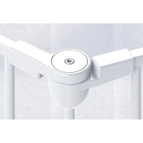 Tarc de siguranta modular cu 5 panouri, metal alb, Noma, N94047, Culoare: Alb,poza 7