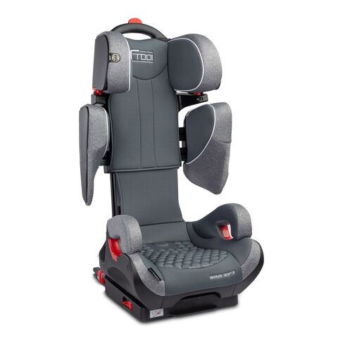 Scaun auto Caretero FRODI Isofix 15-36 Kg Gri, Culoare: Gri, Grupa: 15-36kg (4 ani - 12 ani),poza 5