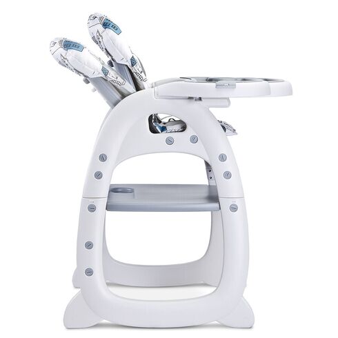 Scaun de masa transformabil Caretero HOMEE 2 in 1 Grey, Culoare: Gri,poza 7