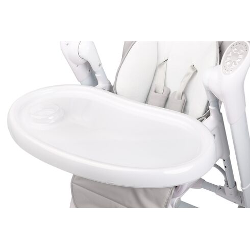 Scaun de masa cu leagan electric Caretero INDIGO 2 in 1 Light Grey, Culoare: Gri deschis,poza 3