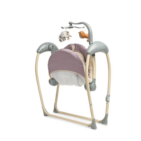 Leagan electric cu telecomanda Caretero LOOP Beige, Culoare: Crem,poza 5