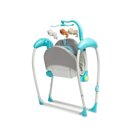 Leagan electric cu telecomanda Caretero LOOP Blue, Culoare: Blue,poza 7