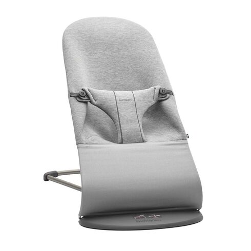 Balansoar BabyBjorn Bliss Light Grey, 3D Jersey, cu bara de jucarii,poza 2