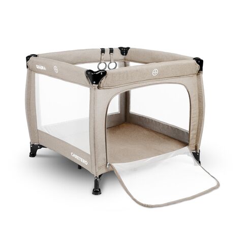 Tarc de joaca 83x83 cm Caretero QUADRA Maro, Culoare: Crem - poza 2 - ExclusivMAG.ro