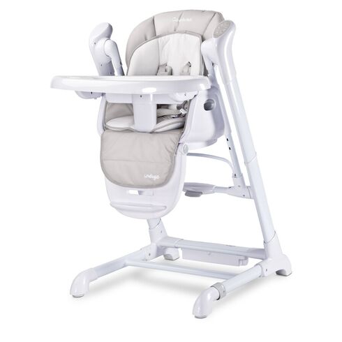 Scaun de masa cu leagan electric Caretero INDIGO 2 in 1 Light Grey, Culoare: Gri deschis