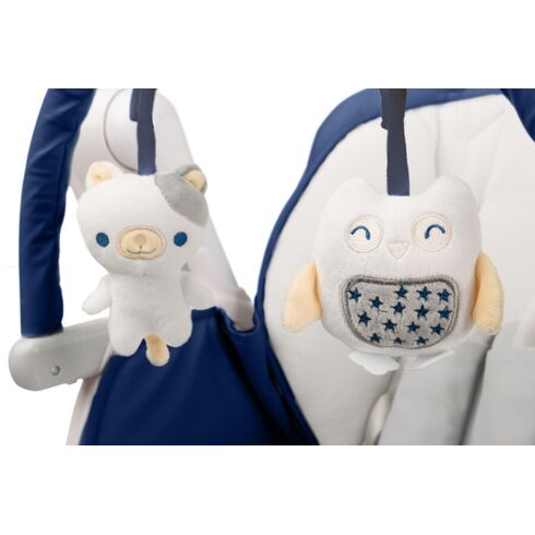 Scaun de masa cu leagan electric Caretero INDIGO 2 in 1 Navy, Culoare: Albastru,poza 6