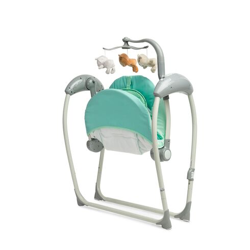 Leagan electric cu telecomanda Caretero LOOP Mint, Culoare: Turquoise,poza 4