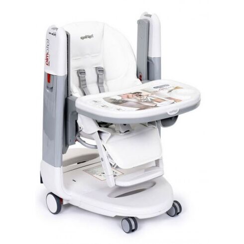 Scaun De Masa 3 in 1 Peg Perego, Tatamia Follow Me Latte, Culoare: Alb/Gri,poza 3