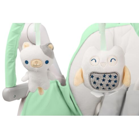 Scaun de masa cu leagan electric Caretero INDIGO 2 in 1 Mint, Culoare: Verde,poza 6