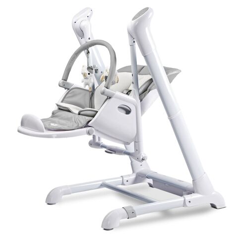 Scaun de masa cu leagan electric Caretero INDIGO 2 in 1 Grey, Culoare: Gri,poza 7