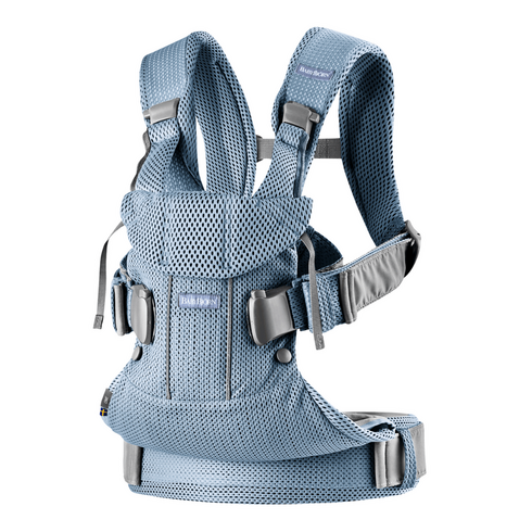 Marsupiu anatomic BabyBjorn One Air - Slate Blue, 3D Mesh, Culoare: Blue