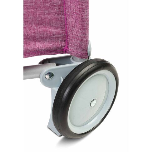 Patut pliant cu etaj intermediar Caretero BASIC PLUS Lavenda, Culoare: Mov, Dimensiuni: 120x60,poza 5