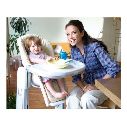 Scaun De Masa 3 in 1 Peg Perego, Tatamia Follow Me Latte, Culoare: Alb/Gri,poza 7