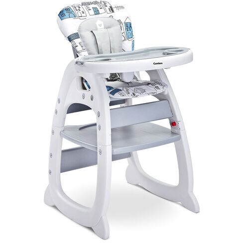 Scaun de masa transformabil Caretero HOMEE 2 in 1 Grey, Culoare: Gri,poza 6