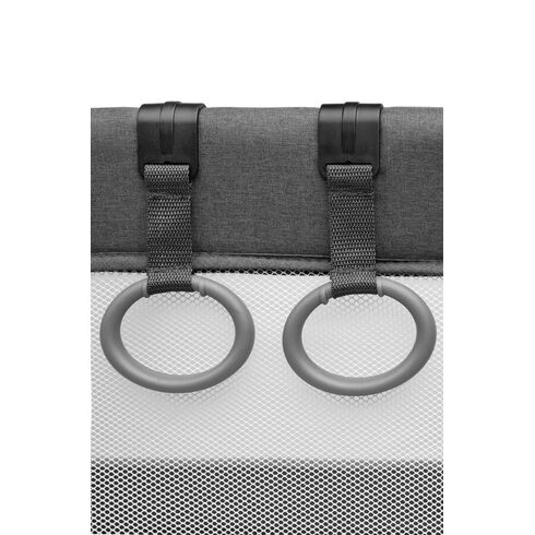 Tarc de joaca 83x83 cm Caretero QUADRA Grafit, Culoare: Negru,poza 3