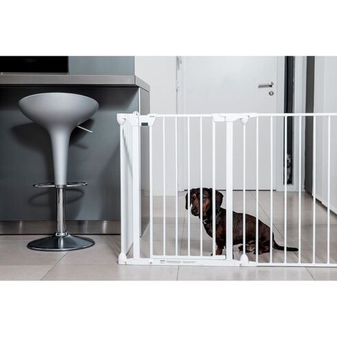 Tarc de siguranta modular cu 5 panouri, metal alb, Noma, N94047, Culoare: Alb,poza 4