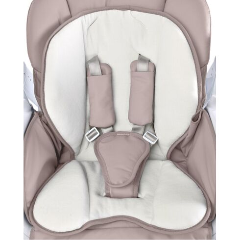 Scaun de masa cu leagan electric Caretero INDIGO 2 in 1 Beige, Culoare: Crem,poza 5