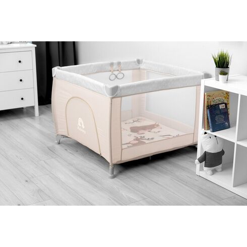 Tarc de joaca Caretero HOLIDAY 100x100cm Maro, Culoare: Crem - poza 7 - ExclusivMAG.ro