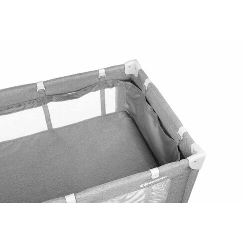 Patut pliant cu etaj intermediar Caretero BASIC PLUS Grey, Culoare: Gri deschis, Dimensiuni: 120x60,poza 4