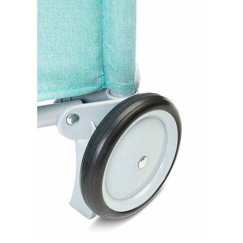 Patut pliant cu etaj intermediar Caretero BASIC PLUS Mint, Culoare: Turquoise, Dimensiuni: 120x60,poza 6