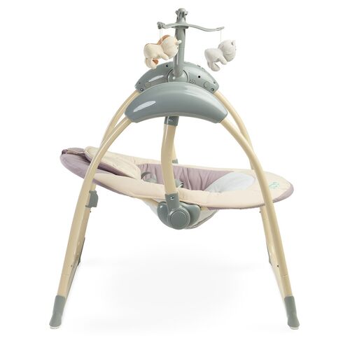 Leagan electric cu telecomanda Caretero LOOP Beige, Culoare: Crem,poza 4