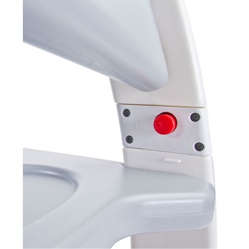 Scaun de masa transformabil Caretero HOMEE 2 in 1 Grey, Culoare: Gri,poza 2