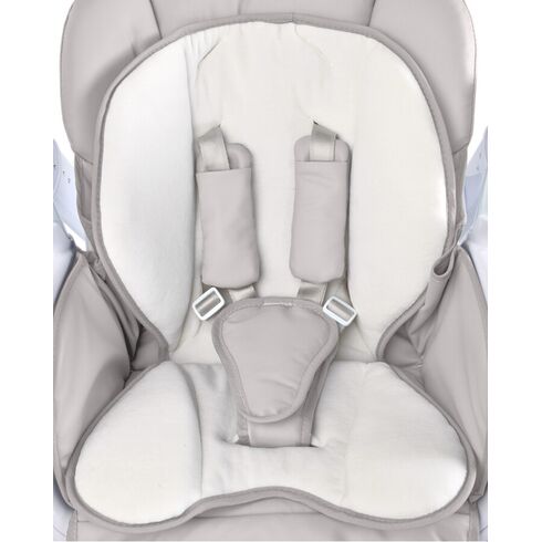 Scaun de masa cu leagan electric Caretero INDIGO 2 in 1 Light Grey, Culoare: Gri deschis,poza 7