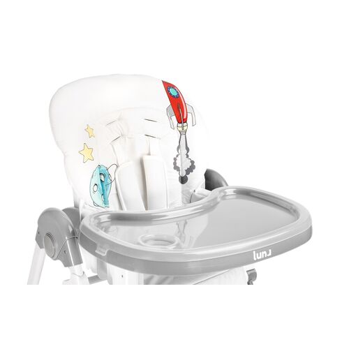 Scaun de masa Caretero LUNA Grey, Culoare: Gri,poza 4