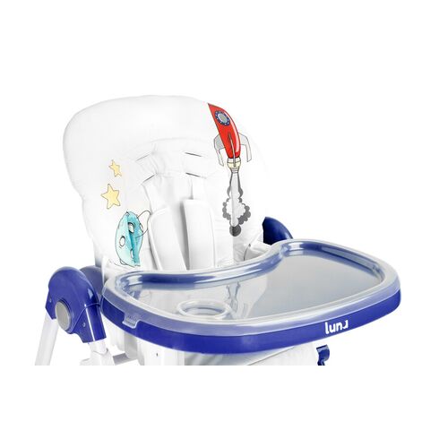 Scaun de masa Caretero LUNA Navy, Culoare: Albastru,poza 4