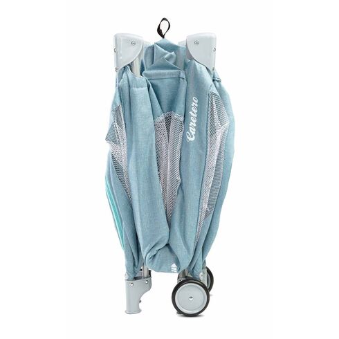 Patut pliant cu etaj intermediar Caretero BASIC PLUS Blue, Culoare: Blue, Dimensiuni: 120x60,poza 6