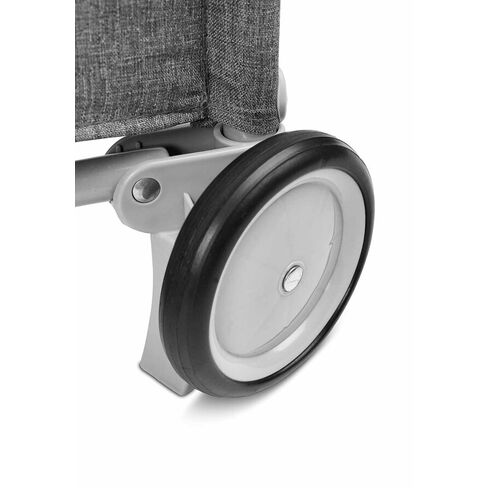 Patut pliant cu etaj intermediar Caretero BASIC PLUS Graphite, Culoare: Gri, Dimensiuni: 120x60 - poza 6 - ExclusivMAG.ro