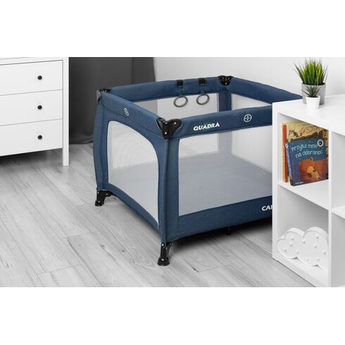 Tarc de joaca 83x83 cm Caretero QUADRA Albastru, Culoare: Albastru,poza 5