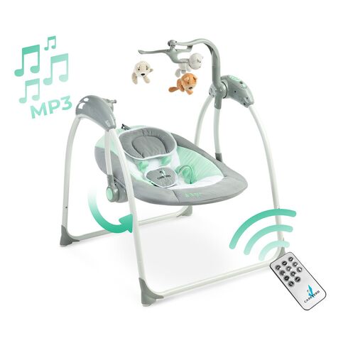 Leagan electric cu telecomanda Caretero LOOP Graphite, Culoare: Gri,poza 11