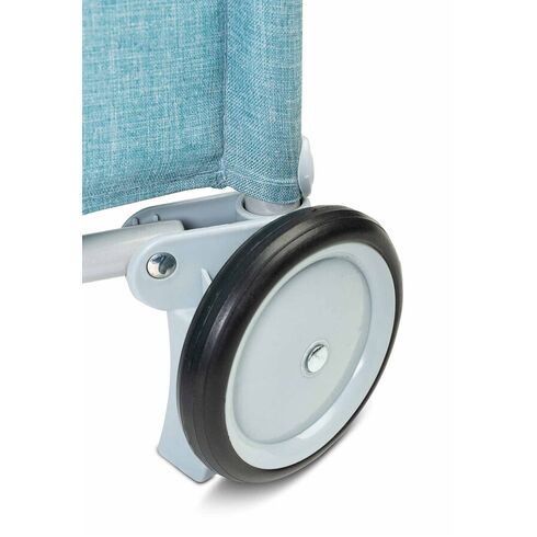 Patut pliant cu etaj intermediar Caretero BASIC PLUS Blue, Culoare: Blue, Dimensiuni: 120x60,poza 7
