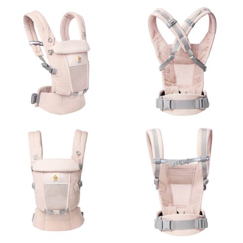 Marsupiu Ergobaby Adapt Soft Flex Mesh Pink Quartz, Culoare: Roz,poza 2