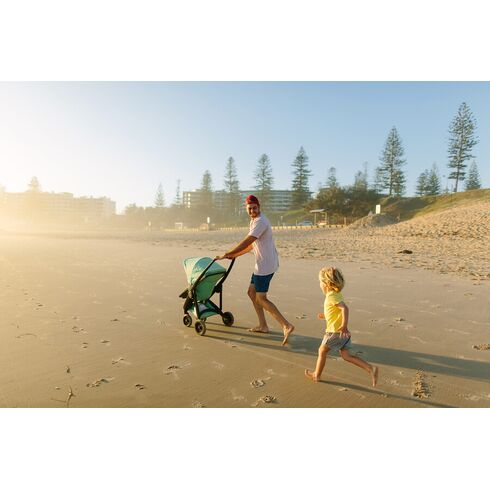 Carucior, Greentom, Classic Upp, 100% Ecologic, Black Blue, Culoare: Albastru,poza 5