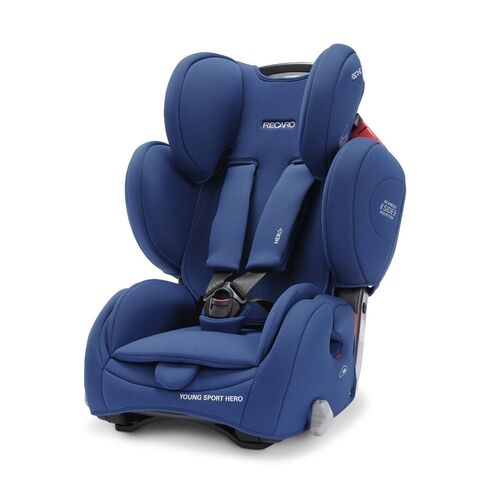 Scaun auto Recaro Young Sport Hero Core Energy Blue, Culoare: Albastru, Grupa: 9-36kg (9 luni - 12 ani)  - ExclusivMAG.ro