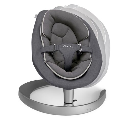 Sezlong Nuna Leaf Grow Granite cu bara de jucarii inclusa, Culoare: Gri/Negru,poza 3