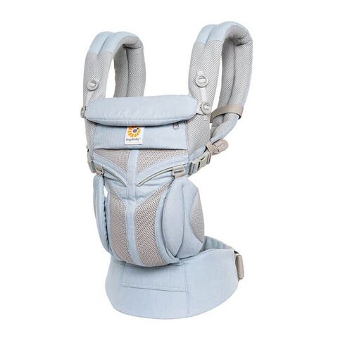 Marsupiu Ergobaby Omni 360 Cool Air Mesh Chambray, Culoare: Blue  - ExclusivMAG.ro