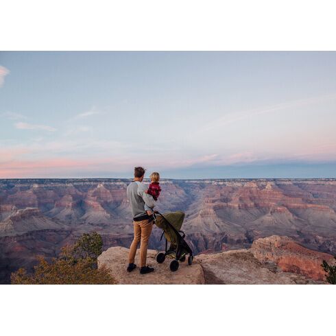 Carucior, Greentom, Classic Upp, 100% Ecologic, Black Blue, Culoare: Albastru,poza 6